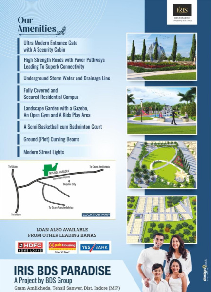  Residential Plot 1000 Sq.ft. for Sale in Panchderiya, Indore