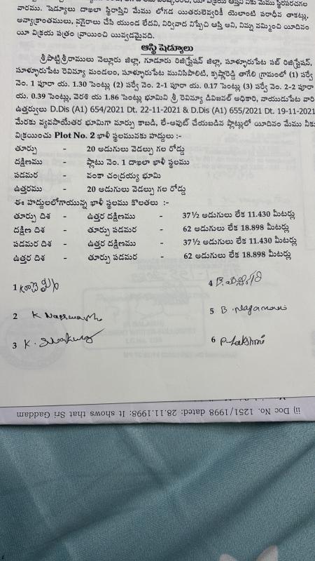  Residential Plot 2325 Sq.ft. for Sale in Sullurpet, Nellore
