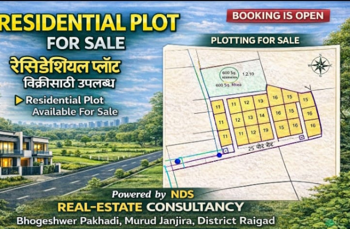  2500 Sq.ft. Residential Plot for Sale in Murud, Raigad