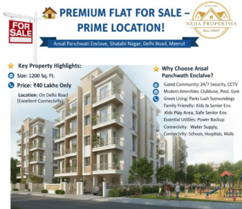 2 BHK Flat for Sale in Shatabdi Nagar, Meerut