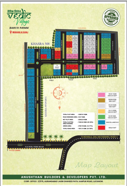  Residential Plot 1000 Sq.ft. for Sale in Mohanlalganj, Lucknow
