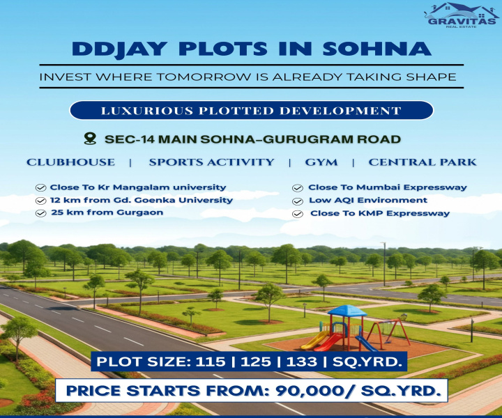  115 Sq. Yards Residential Plot for Sale in Sohna Road, Gurgaon