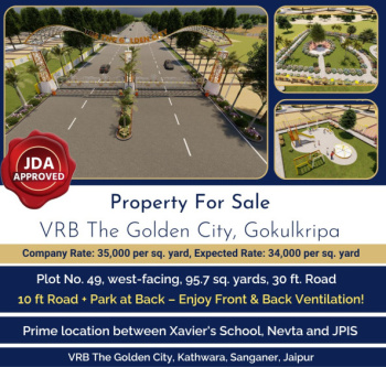  Residential Plot for Sale in Mahindra SEZ, Jaipur