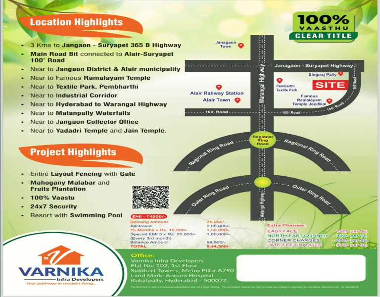 Commercial Land 121 Sq. Yards for Sale in Shamirpet, Hyderabad