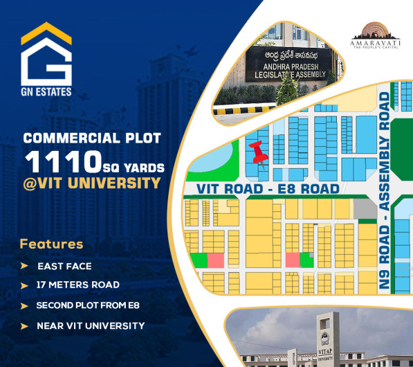  1110 Sq. Yards Commercial Land for Sale in Thullur, Guntur