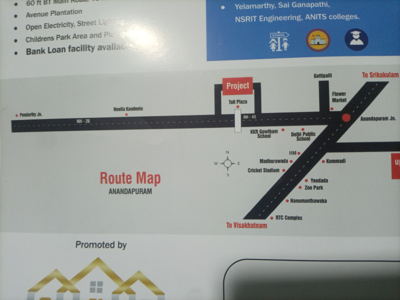  Residential Plot 200 Sq. Yards for Sale in Anandapuram, Visakhapatnam