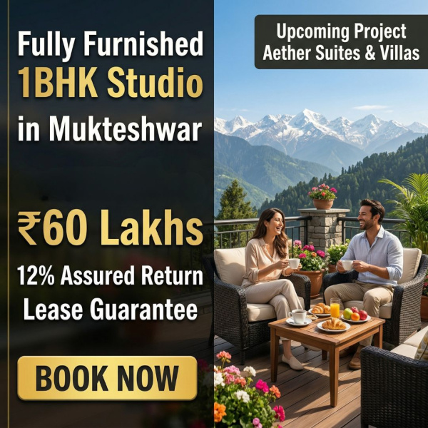  750 Sq.ft. Studio Apartment for Sale in Mukteshwar, Nainital