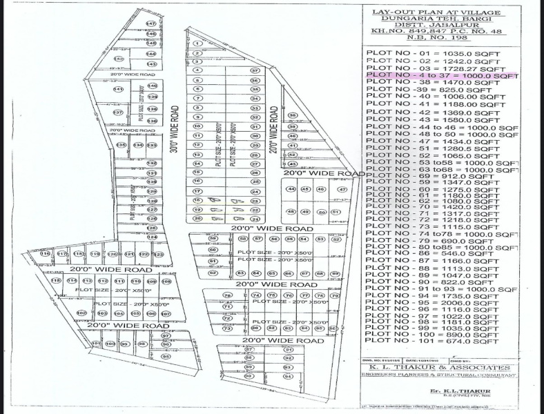 Residential Plot 6000 Sq.ft. for Sale in Bargi, Jabalpur