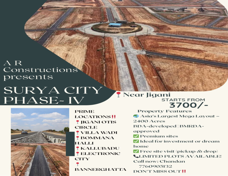  Residential Plot 1200 Sq.ft. for Sale in Jigani, Bangalore