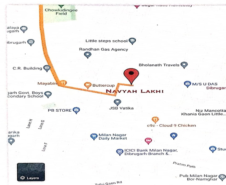 2 BHK Apartment 801 Sq.ft. for Sale in Khaliamari, Dibrugarh