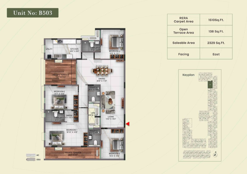 4 BHK 2329 Sq.ft. Apartment for Sale in Padur, Chennai