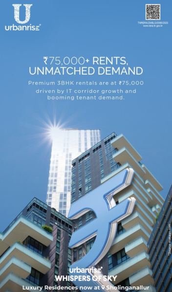 3 BHK 1590 Sq.ft. Apartment for Sale in Sholinganallur, Chennai