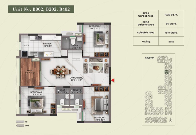 3 BHK 1618 Sq.ft. Apartment for Sale in Padur, Chennai