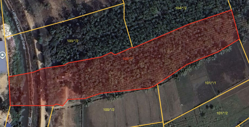  Agricultural Land 2 Acre for Sale in Nidige, Shimoga