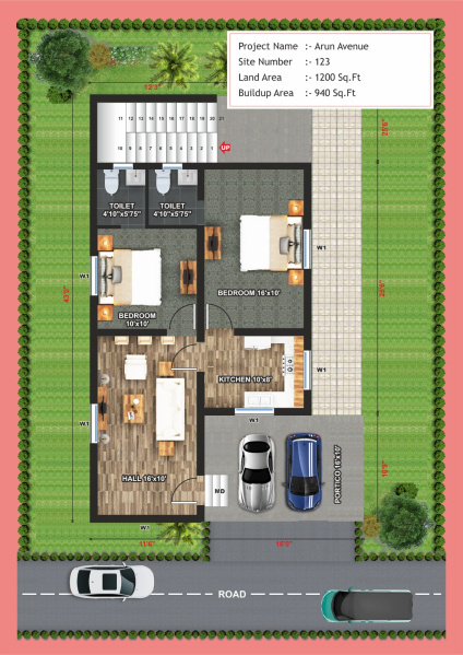 2 BHK House 950 Sq.ft. for Sale in Kinathukadavu, Coimbatore