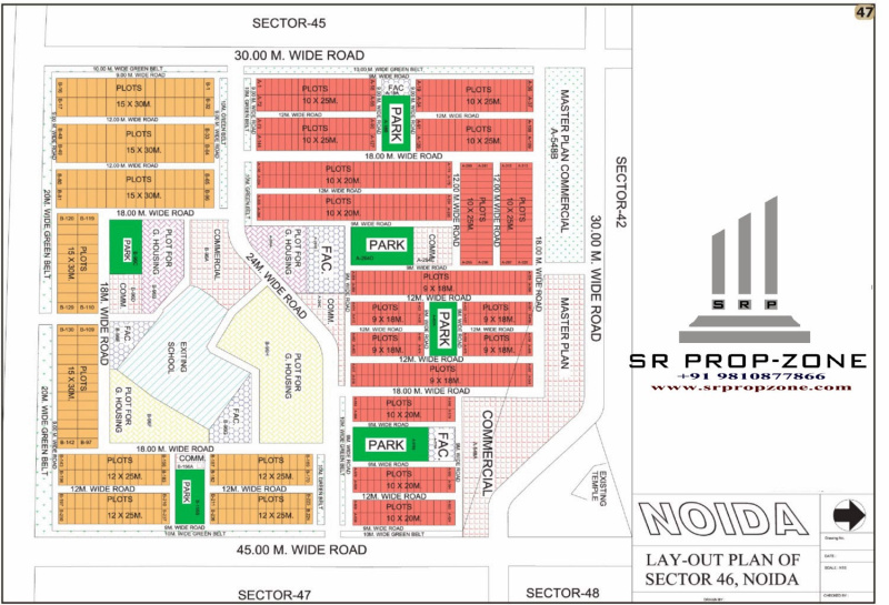 3 BHK 200 Sq.ft. House for Rent in Sector 46 Noida