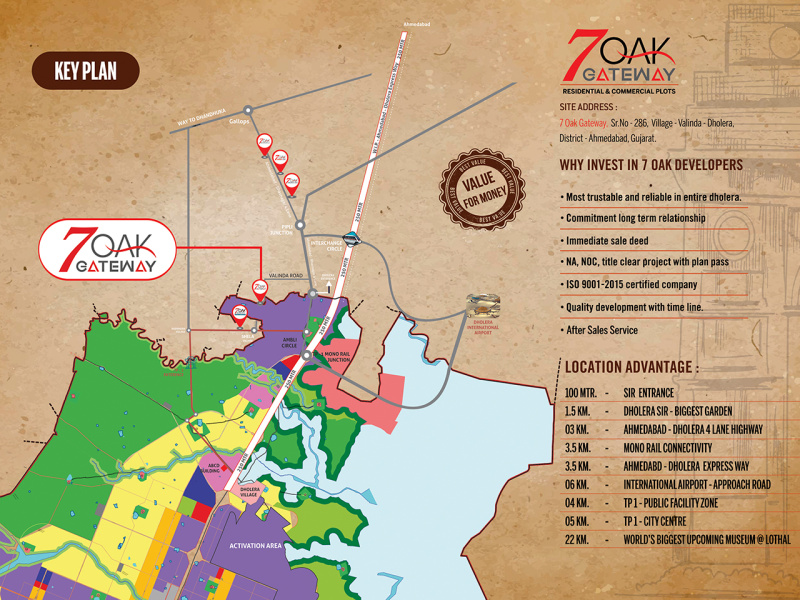 350 Sq.ft. Residential Plot for Sale in Dholera, Ahmedabad