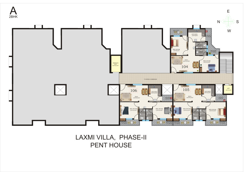 3 BHK Apartment 1100 Sq.ft. for Sale in Bhilai, Durg