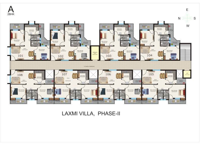 3 BHK Apartment 1100 Sq.ft. for Sale in Bhilai, Durg