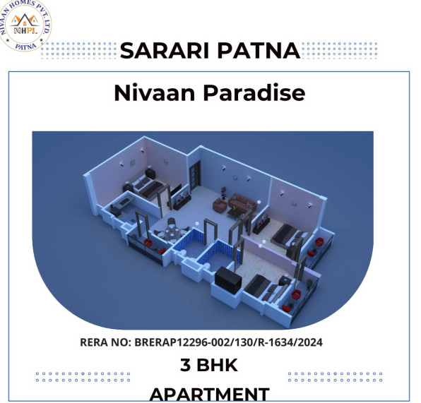 2 BHK Apartment 915 Sq.ft. for Sale in Danapur, Patna
