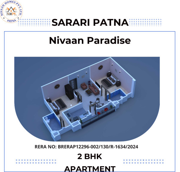 2 BHK Apartment 915 Sq.ft. for Sale in Danapur, Patna