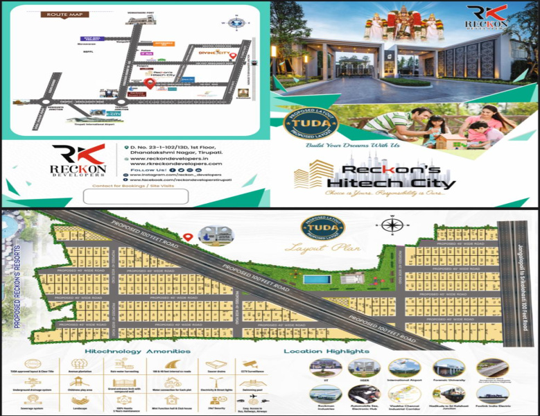  Residential Plot 1500 Sq.ft. for Sale in Yerpedu, Tirupati