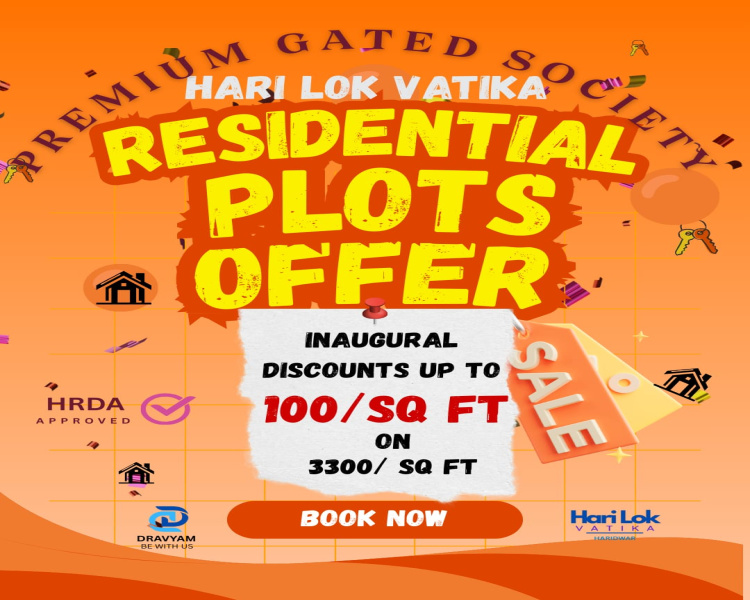  100 Sq. Yards Residential Plot for Sale in Baba Ram Dev Ashram, Haridwar