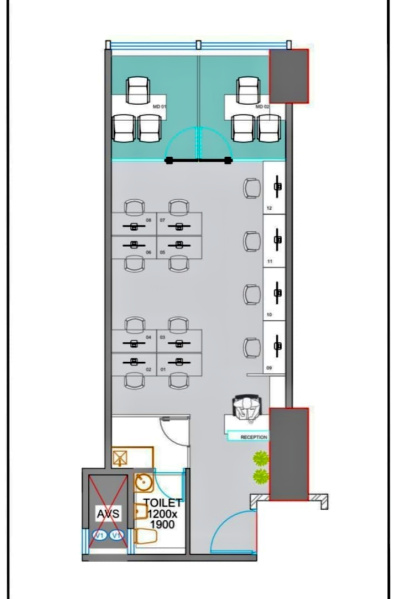  Office Space 470 Sq.ft. for Rent in Mindspace, Malad West, Mumbai