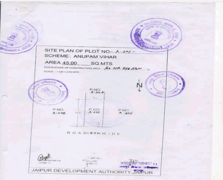  Residential Plot 45 Sq. Meter for Sale in Bagru, Jaipur