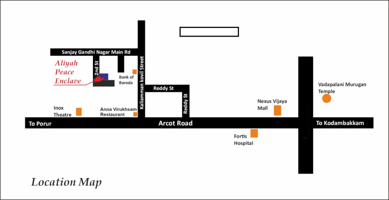 2.5 BHK Apartment 1004 Sq.ft. for Sale in Sanjay Gandhi Nagar, Virugambakkam, Chennai