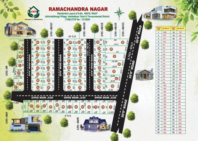  1200 Sq.ft. Residential Plot for Sale in Vembakkam, Tiruvannamalai