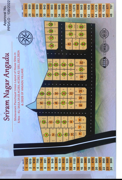  1000 Sq.ft. Residential Plot for Sale in Red Hills, Chennai