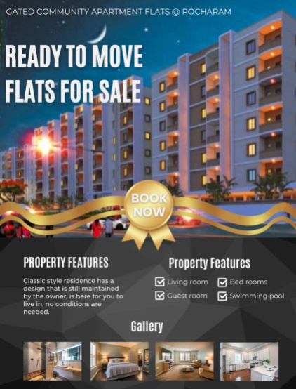 3 BHK 1800 Sq.ft. Builder Floor for Sale in Pocharam, Hyderabad