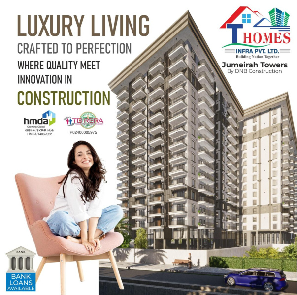 3 BHK 2550 Sq.ft. Apartment for Sale in Mokila, Hyderabad