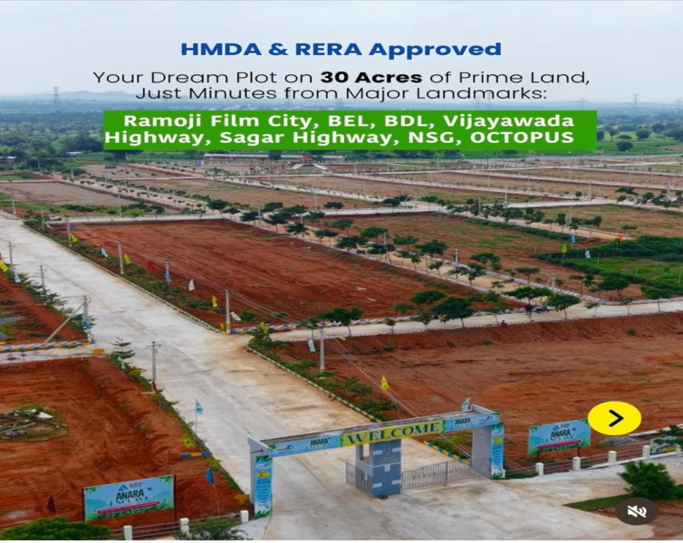 183 Sq. Yards Residential Plot for Sale in Ibrahimpatnam, Hyderabad