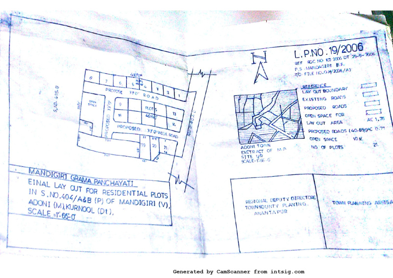  235 Sq. Yards Residential Plot for Sale in Adoni, Kurnool