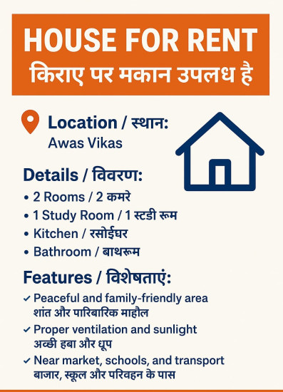 2.5 BHK 1700 Sq.ft. House for Rent in Hasanpur Chungi, Saharanpur