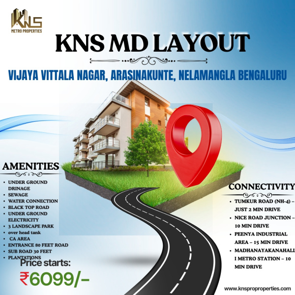  1200 Sq.ft. Residential Plot for Sale in Arasinakunte, Nelamangala, Bangalore
