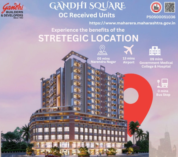  850 Sq.ft. Commercial Shop for Sale in Omkar Nagar, Nagpur