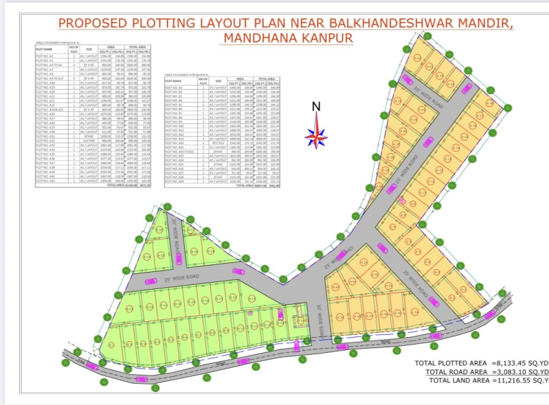  100 Sq. Yards Residential Plot for Sale in Mandhana, Kanpur