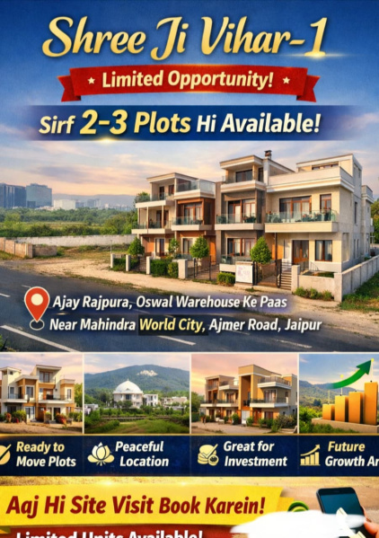 153 Sq. Yards Residential Plot for Sale in Ajmer Road, Jaipur