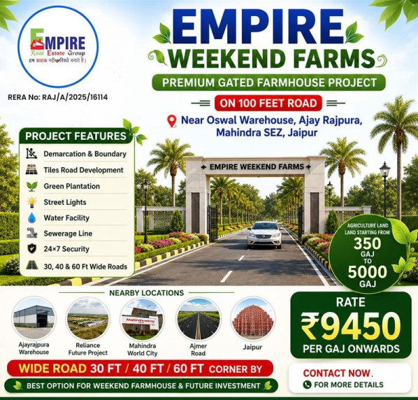  500 Sq. Yards Residential Plot for Sale in Mahindra SEZ, Jaipur