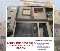 4 BHK House for Sale in SMV Layout, Bangalore