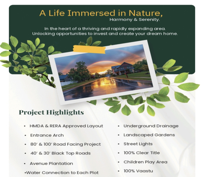  165 Sq. Yards Residential Plot for Sale in Narayankhed, Sangareddy