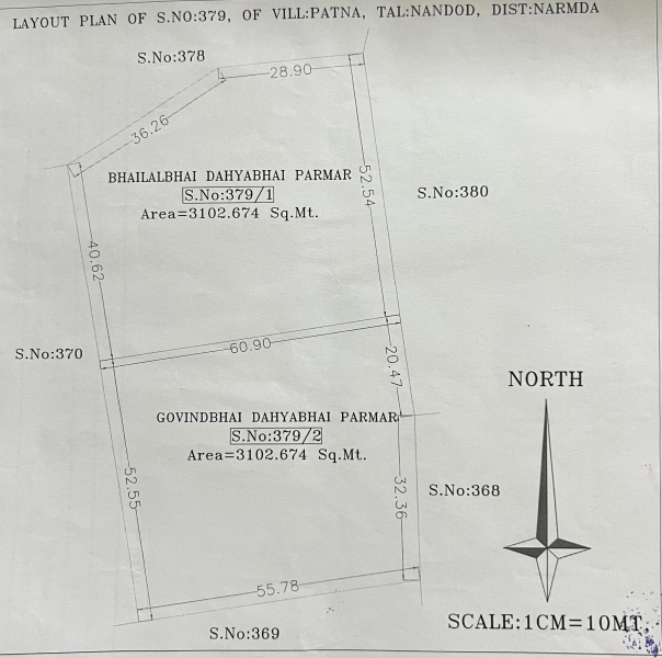  6205 Sq. Meter Agricultural/Farm Land for Sale in NANDOD, Narmada