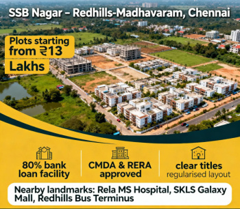  Residential Plot for Sale in Red Hills, Chennai