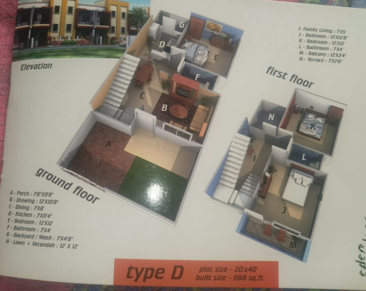 3 BHK 1200 Sq.ft. House for Sale in Awadhpuri, Bhopal
