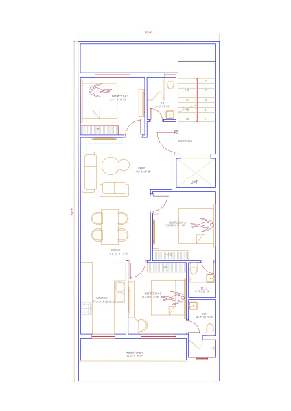 3 BHK 1300 Sq.ft. Builder Floor for Sale in Sector 40, Panipat