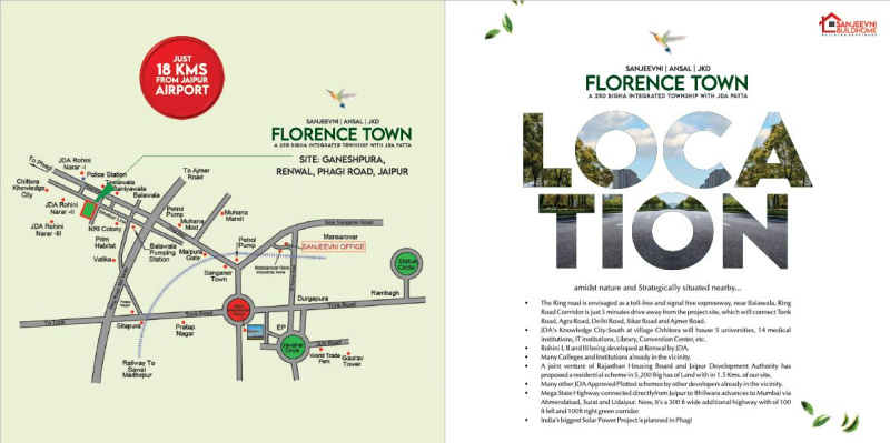  350 Sq. Yards Residential Plot for Sale in Diggi Road, Jaipur