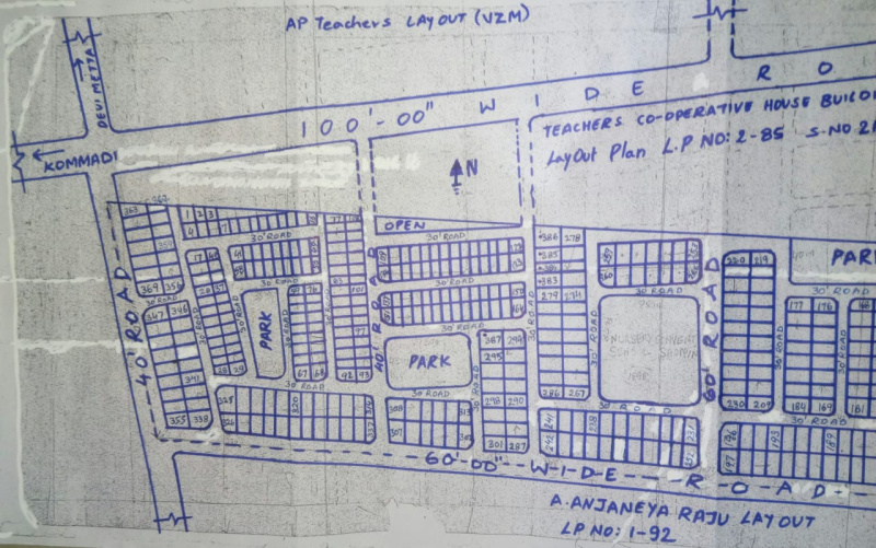  400 Sq. Yards Residential Plot for Sale in Midhilapuri Vuda Colony, Visakhapatnam
